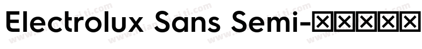Electrolux Sans Semi字体转换